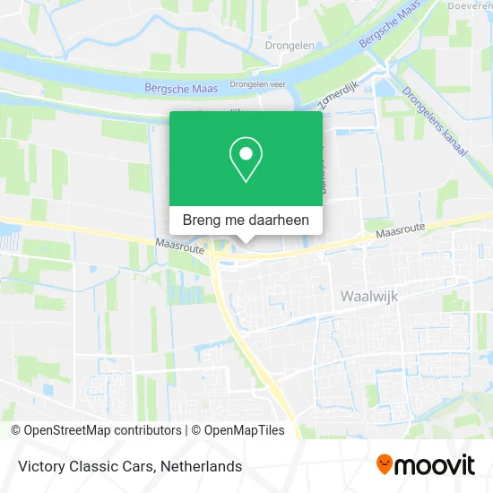 Victory Classic Cars kaart