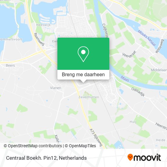 Centraal Boekh. Pin12 kaart