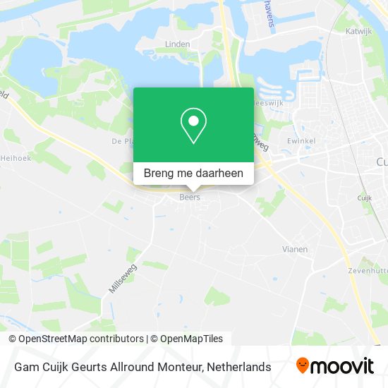 Gam Cuijk Geurts Allround Monteur kaart