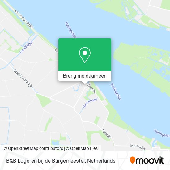 B&B Logeren bij de Burgemeester kaart