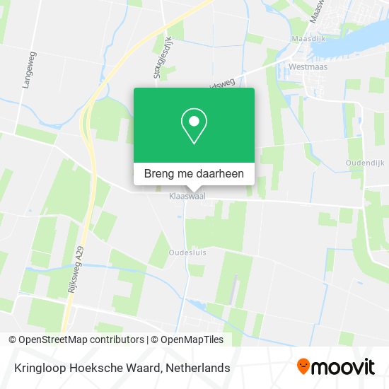 Kringloop Hoeksche Waard kaart