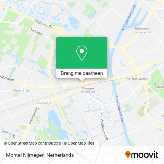 Montel Nijmegen kaart