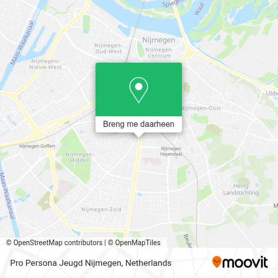 Pro Persona Jeugd Nijmegen kaart