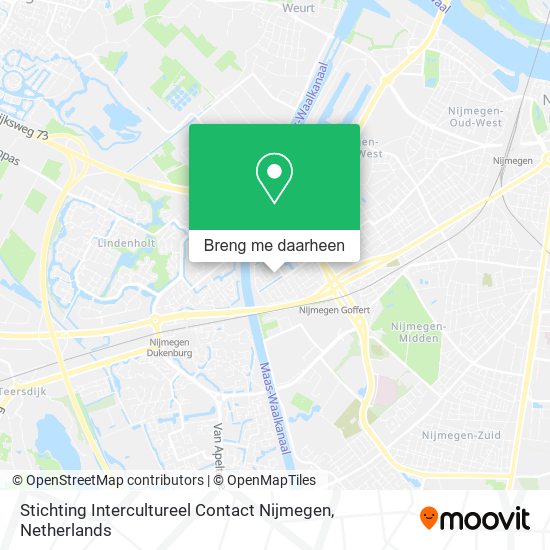Stichting Intercultureel Contact Nijmegen kaart