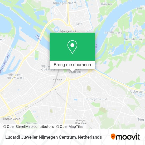 Lucardi Juwelier Nijmegen Centrum kaart