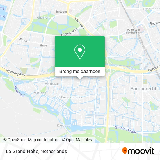 La Grand Halte kaart