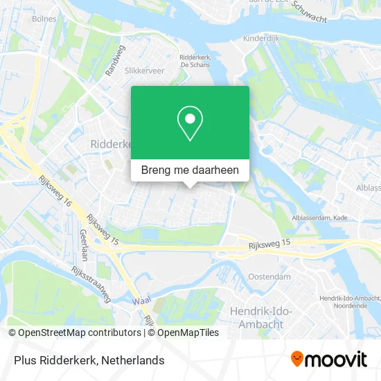 Plus Ridderkerk kaart