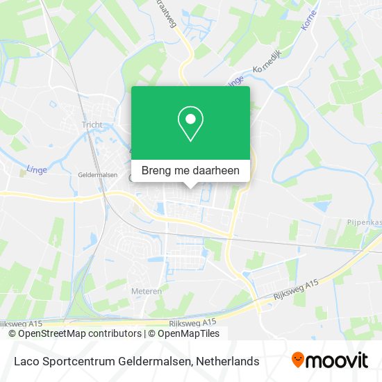 Laco Sportcentrum Geldermalsen kaart