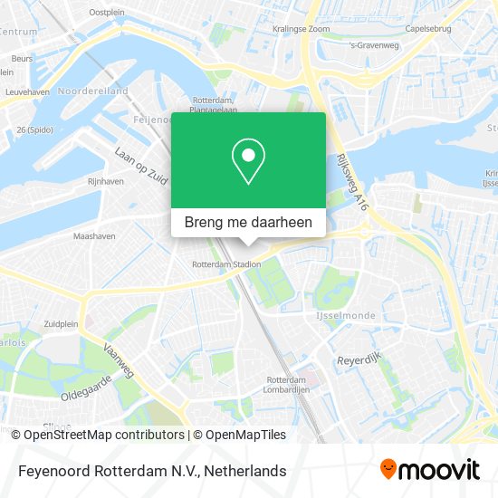Feyenoord Rotterdam N.V. kaart