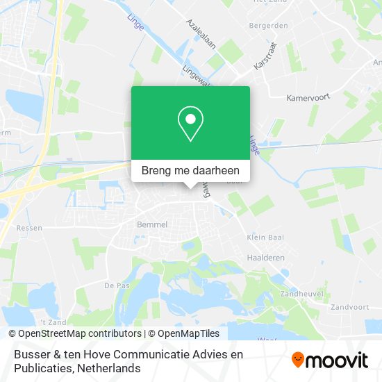 Busser & ten Hove Communicatie Advies en Publicaties kaart