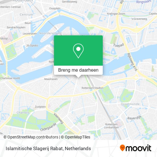 Islamitische Slagerij Rabat kaart