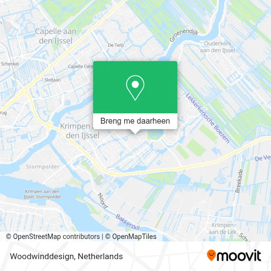 Woodwinddesign kaart