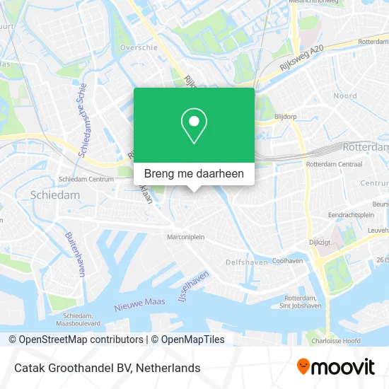 Catak Groothandel BV kaart
