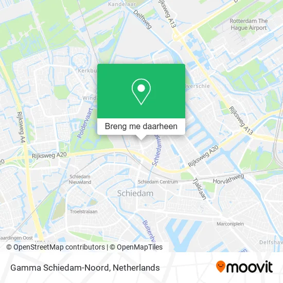 Gamma Schiedam-Noord kaart