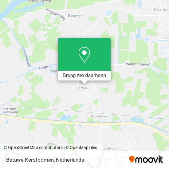Betuwe Kerstbomen kaart