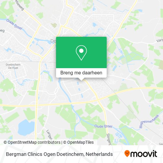 Bergman Clinics Ogen Doetinchem kaart