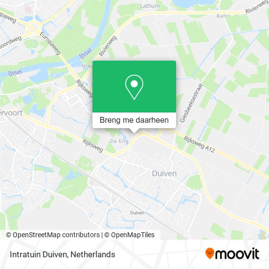 Intratuin Duiven kaart