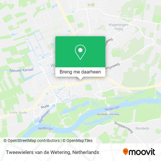 Tweewielers van de Wetering kaart