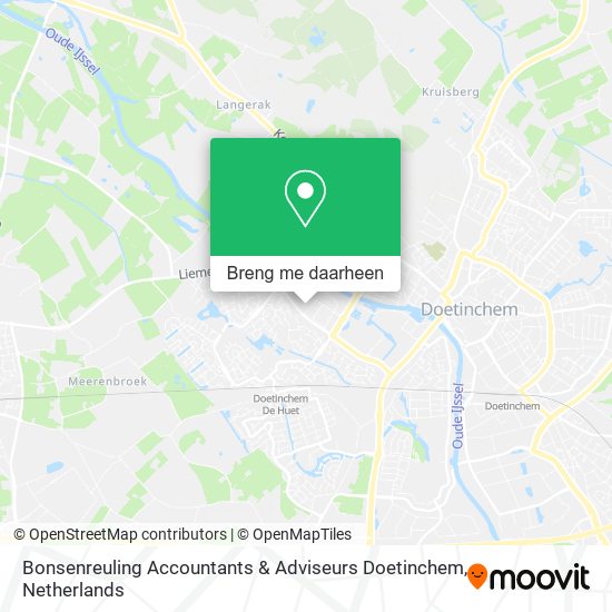 Bonsenreuling Accountants & Adviseurs Doetinchem kaart