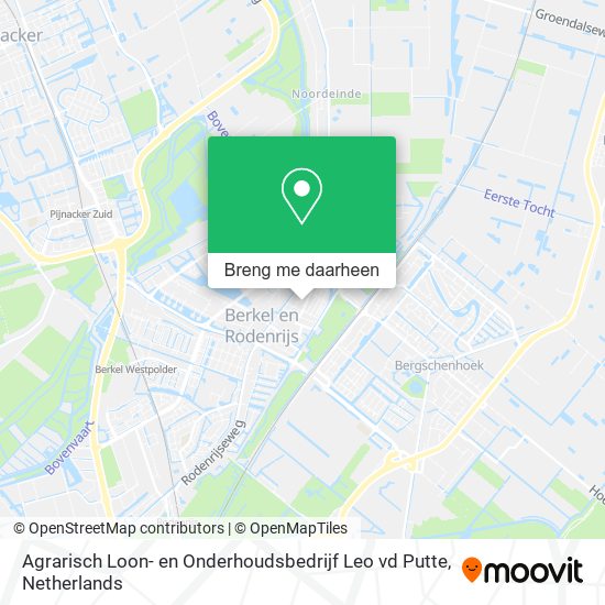 Agrarisch Loon- en Onderhoudsbedrijf Leo vd Putte kaart