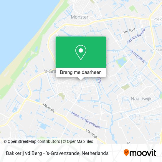 Bakkerij vd Berg - 's-Gravenzande kaart