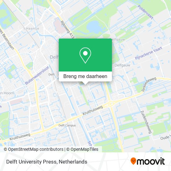 Delft University Press kaart