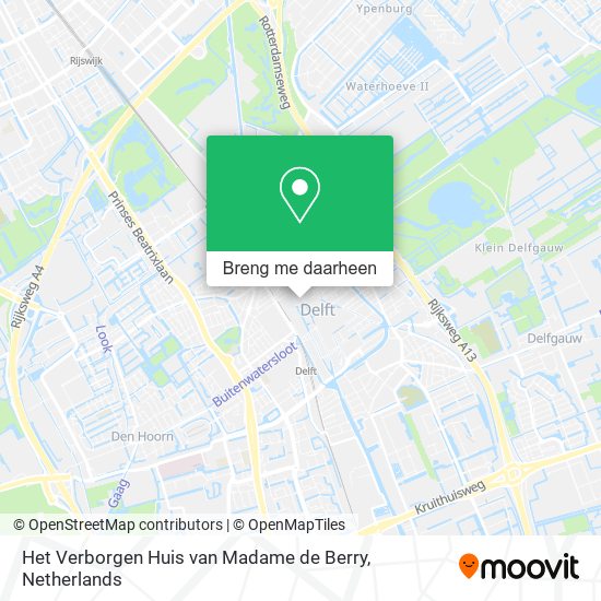 Het Verborgen Huis van Madame de Berry kaart