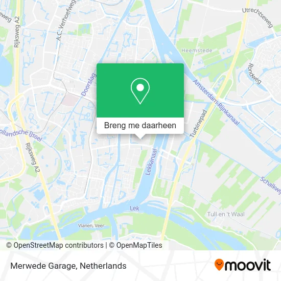 Merwede Garage kaart
