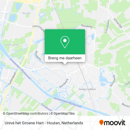 Univé het Groene Hart - Houten kaart