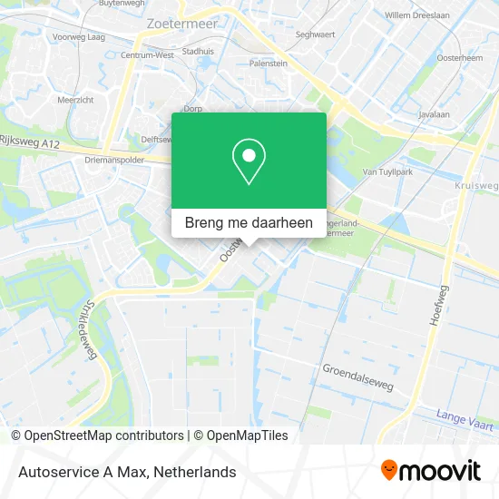 Autoservice A Max kaart