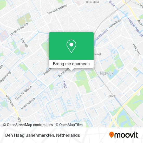 Den Haag Banenmarkten kaart
