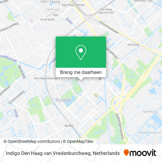 Indigo Den Haag van Vredenburchweg kaart