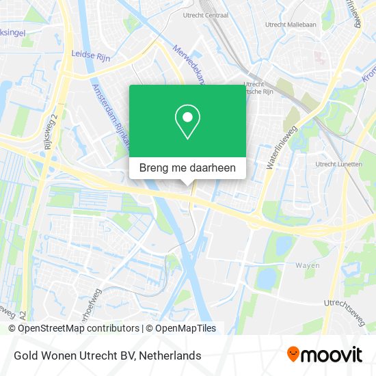 Gold Wonen Utrecht BV kaart