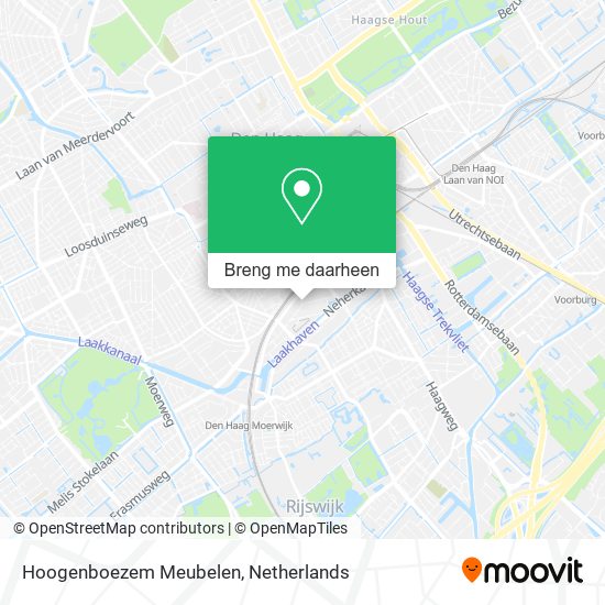 Hoogenboezem Meubelen kaart