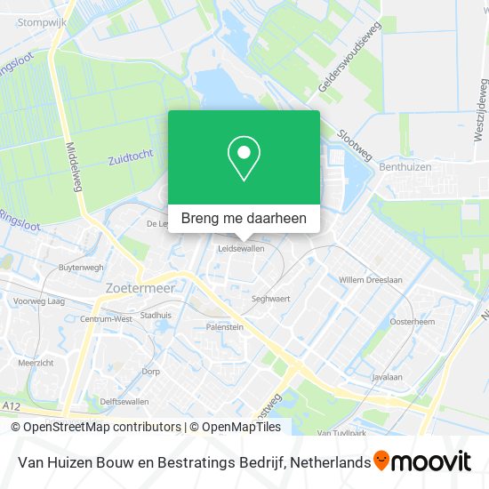 Van Huizen Bouw en Bestratings Bedrijf kaart