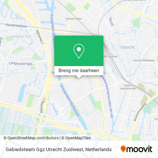 Gebiedsteam Ggz Utrecht Zuidwest kaart