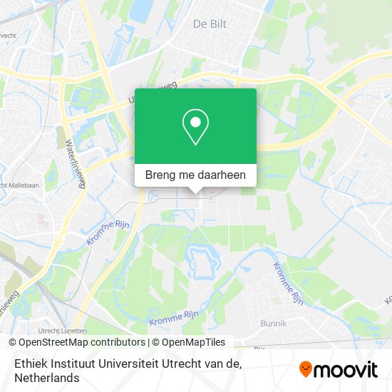 Ethiek Instituut Universiteit Utrecht van de kaart