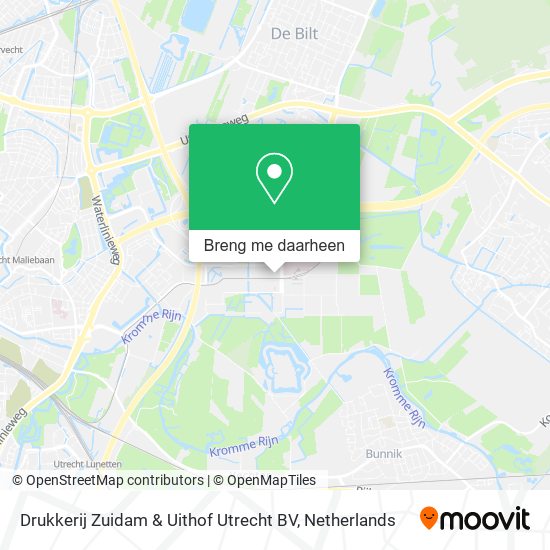 Drukkerij Zuidam & Uithof Utrecht BV kaart