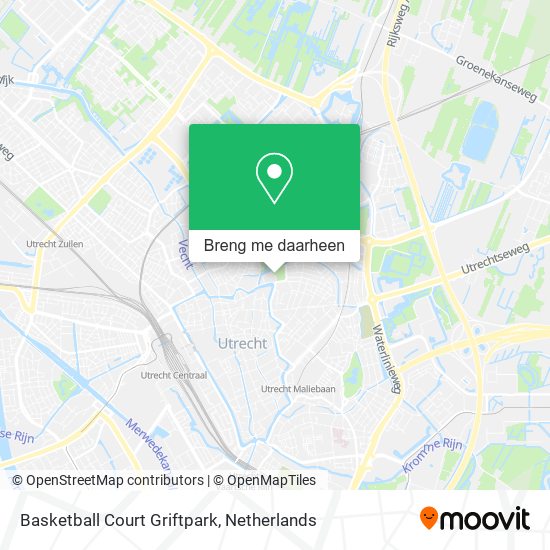 Basketball Court Griftpark kaart