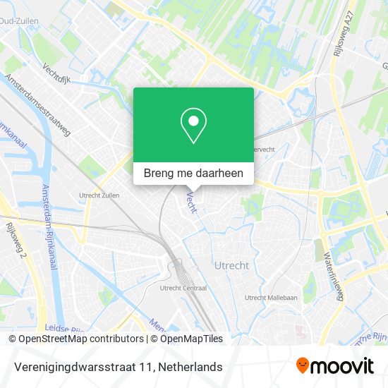 Verenigingdwarsstraat 11 kaart