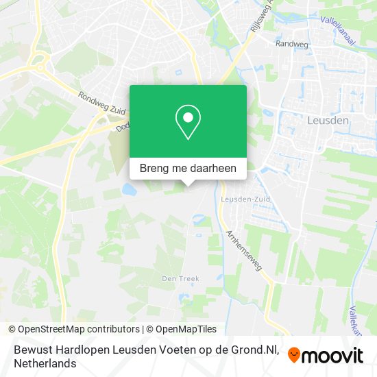 Bewust Hardlopen Leusden Voeten op de Grond.Nl kaart