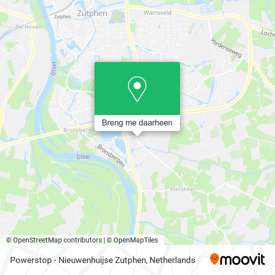 Powerstop - Nieuwenhuijse Zutphen kaart