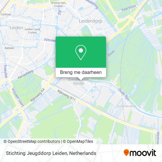 Stichting Jeugddorp Leiden kaart