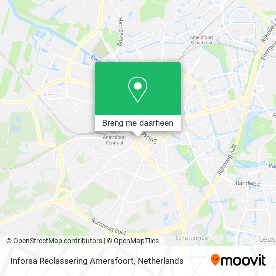 Inforsa Reclassering Amersfoort kaart