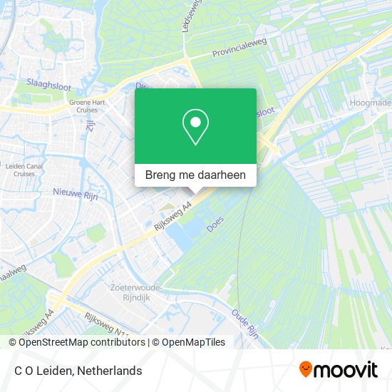 C O Leiden kaart
