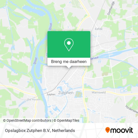 Opslagbox Zutphen B.V. kaart