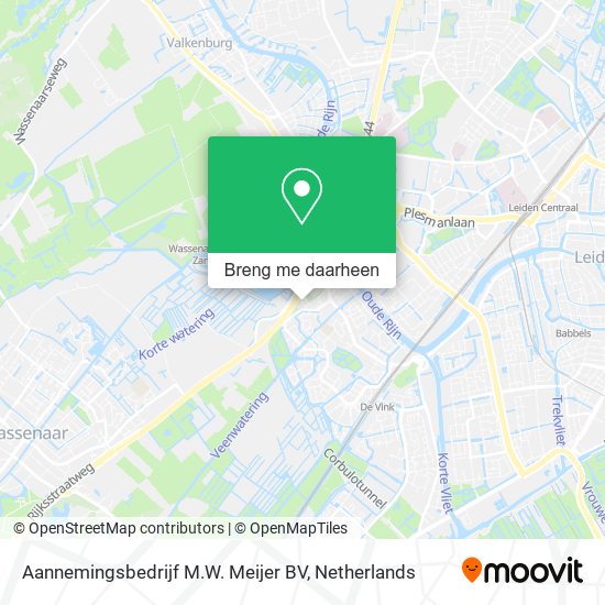 Aannemingsbedrijf M.W. Meijer BV kaart