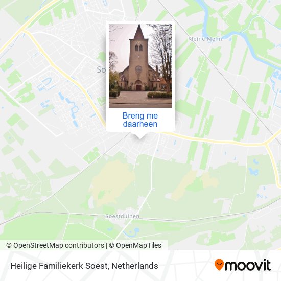 Heilige Familiekerk Soest kaart