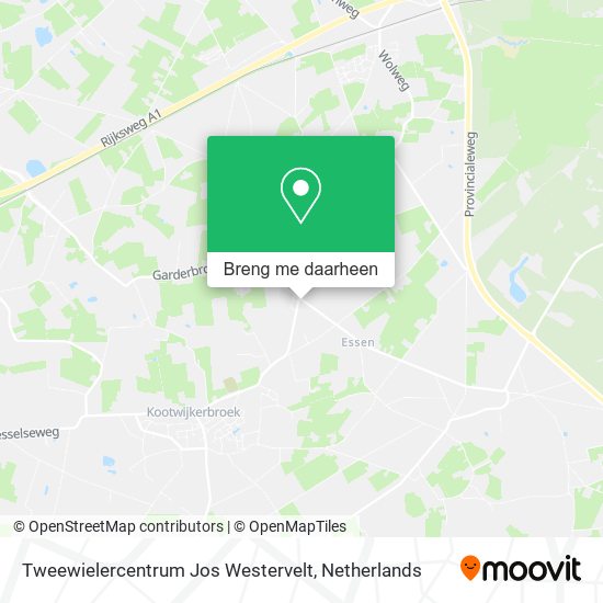Tweewielercentrum Jos Westervelt kaart