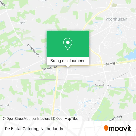 De Elstar Catering kaart